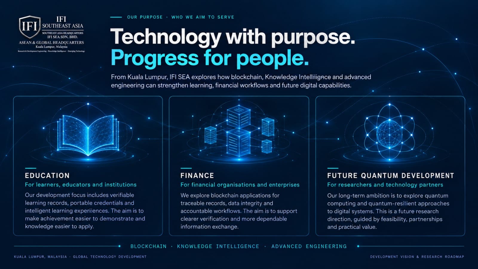 Technology with purpose. Progress for people.
